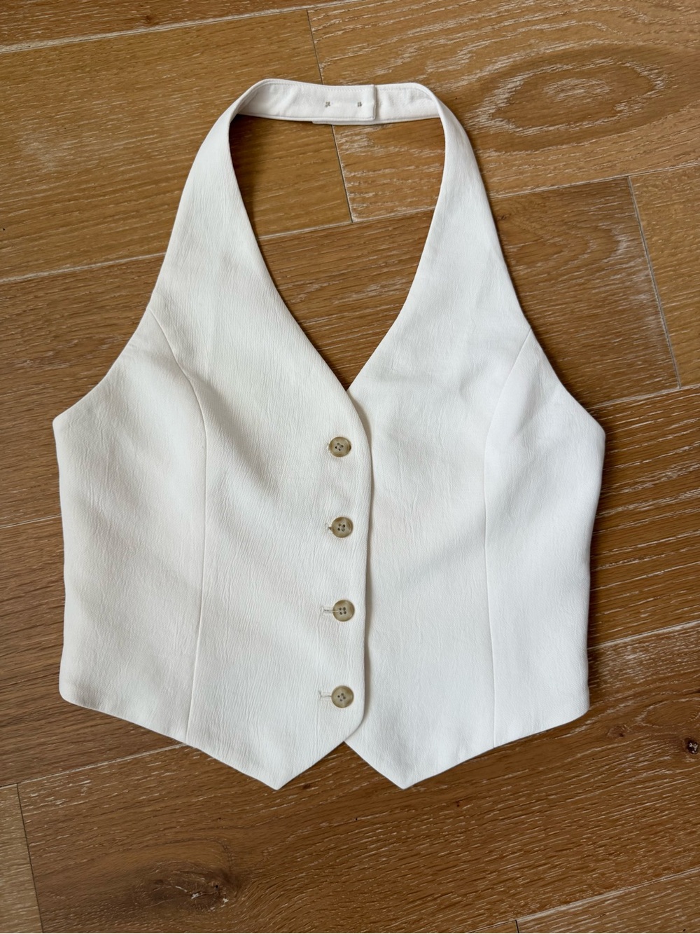 Aritzia Vito Vest in Birch White - size 8 - Picture 7 of 11